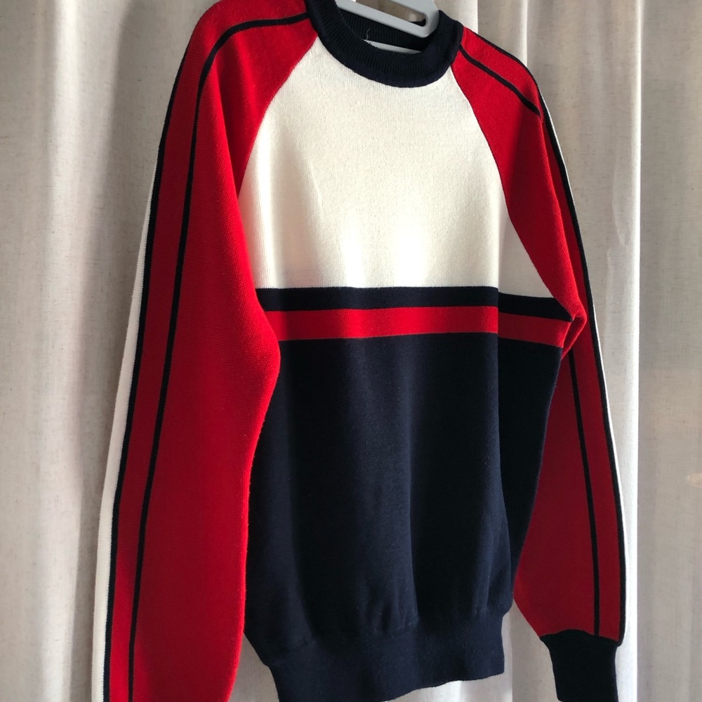 Vintage High Sierra for Mervyns Men's Colorblock Crewneck Sweater - Picture 2 of 7